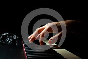 Hand Playing Piano