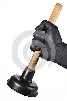 Hand with plunger