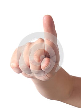 Hand pointing at the viewer photo