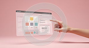 Interactive Interface Concept with Hand