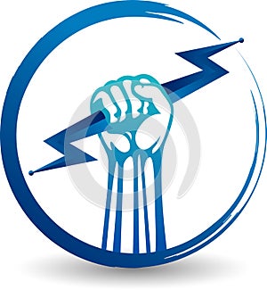 Hand power logo
