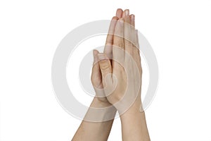 Hand praying