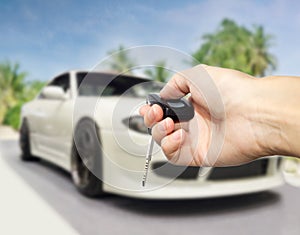 Hand press unlock button