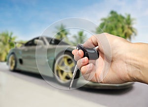 Hand press unlock button