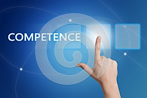 Competence text concept photo