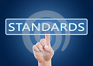 Standards text concept photo