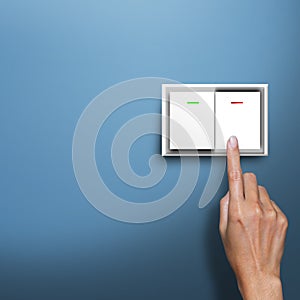 Hand pressing switch