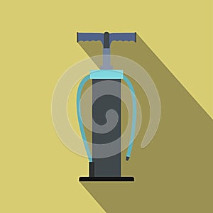 Hand pump flat icon with shadow