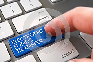 Electronic Funds Transfer - Modern Concept. 3D. photo