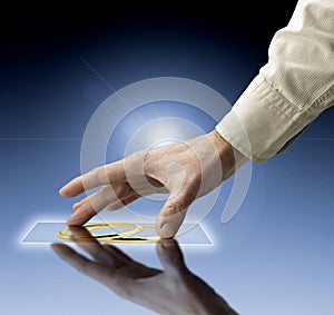 Hand reaching images streaming