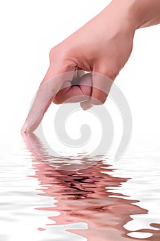 Hand with reflection