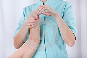 Hand rehabilitation in hospital
