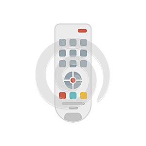 Hand remote control icon flat isolated vector
