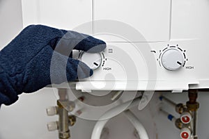 Temperature adjuster of water photo