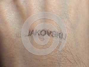 Majakovskij hand rubber reentry stamp photo