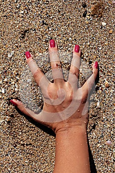 Hand in the Sand