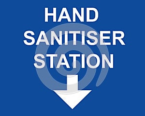 Hand sanitiser station