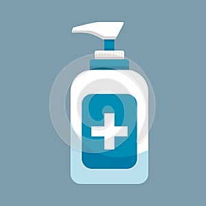 Hand sanitizer design vector illustration object medical objects protection body human and equipment protection corona virus