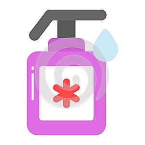 Hand sanitizer dispenser in editable style, hygiene equipment