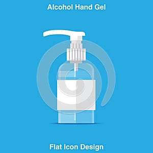 Hand Sanitizer Dispenser, infection control concept. Sanitizer to prevent colds, virus, Coronavirus, flu. Clean Blue background. A