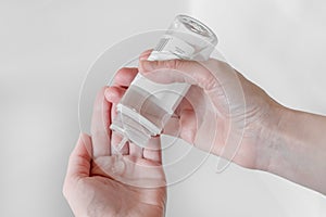 Hand sanitizer gel photo