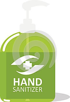 Hand Sanitizer Gel in a Pump Bottle photo