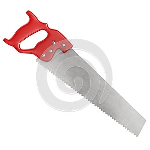 Hand saw isolated on white background