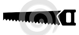 Hand saw vector icon