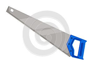 Hand saw work tools clipart vector flat design isolated on white background