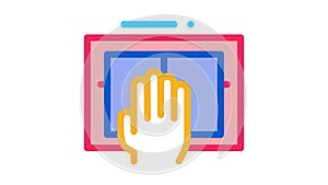 Hand Scanning Icon Animation