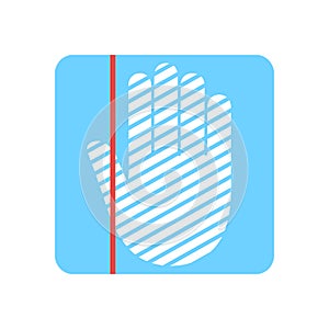 Hand scanning process â€“ vector