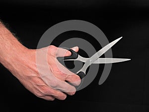 Hand and Scissors