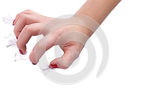 Hand Scratched paper