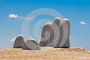 Hand sculpture, Punta del Este Uruguay