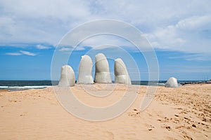 Hand sculpture, Punta del Este Uruguay