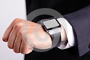 Hand serving smart watch photo