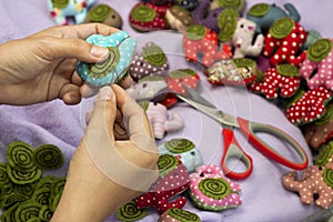 Hand sewing and cloth dolls