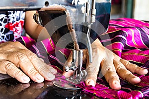 Hand sewn fabric