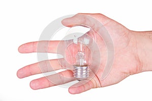 Hand showing light bulb