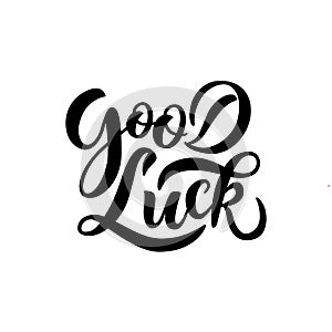 Hand sketched Good Luck T-shirt lettering typography