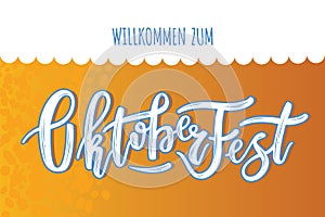 Hand sketched Octoberfest text photo