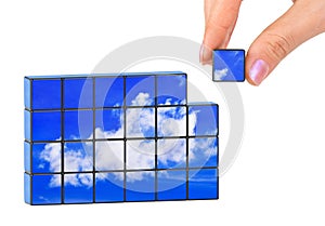 Hand and sky (my photo) puzzle