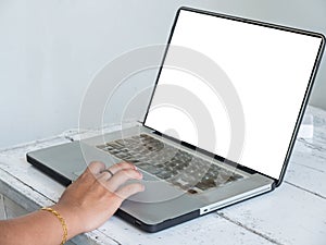 Hand sliding touch pad of laptop