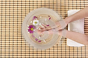 Hand spa beauty treatment