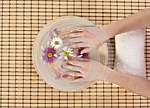 Hand spa beauty treatment