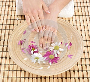 Hand spa beauty treatment