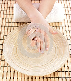 Hand spa beauty treatment