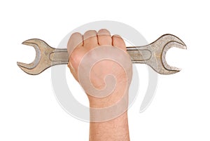 Hand with Spanner