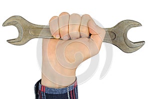 Hand with Spanner