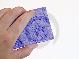 Hand with sponge